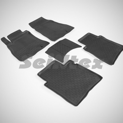 Резиновые коврики с высоким бортом для Nissan Sentra 2014-н.в.
